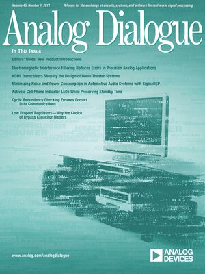 cover image of Analog Dialogue, Volume 45, Number 1